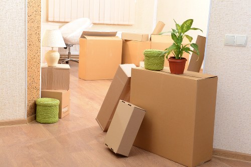 Organized packing process by moving company